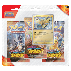 Pokémon TCG Scarlet & Violet Surging Sparks 3-Pack Blister - Zapdos