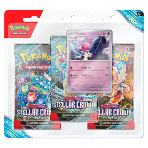 Pokémon TCG Scarlet & Violet Stellar Crown 3-Pack Blister - Tinkaton