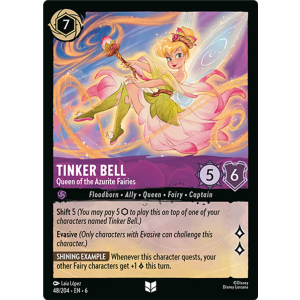 Tinker Bell - Queen of the Azurite Fairies 48/204 Disney Lorcana TCG Azurite Sea