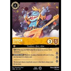 Promo Stitch - Rock Star 2/204 Disney Lorcana TCG Promo Set 1