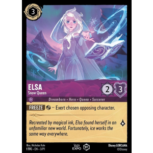 Promo Elsa - Snow Queen 3/204 Disney Lorcana TCG Promo Set 1