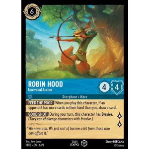 Promo Robin Hood - Unrivaled Archer 6/204 Disney Lorcana TCG Promo Set 1