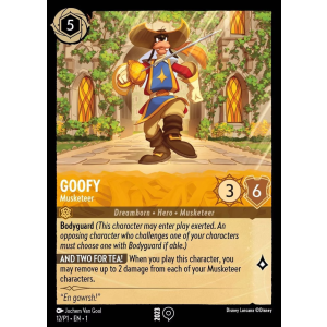 Promo Goofy - Musketeer 12/204 Disney Lorcana TCG Promo Set 1