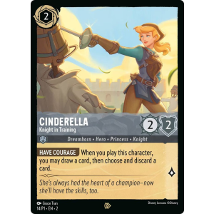 Promo Cinderella - Knight in Training 14/204 Disney Lorcana TCG Promo Set 1