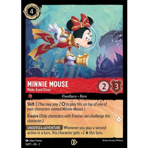 Promo Minnie Mouse - Wide-Eyed Diver 16/204 Disney Lorcana TCG Promo Set 1