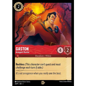 Promo Gaston - Arrogant Hunter 24/204 Disney Lorcana TCG Promo Set 1