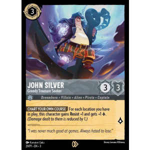 Promo John Silver - Greedy Treasure Seeker 29/204 Disney Lorcana TCG Promo Set 1