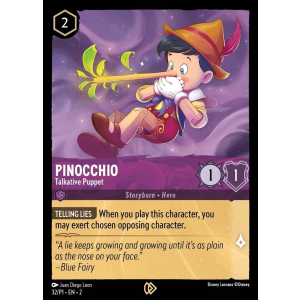 Promo Pinocchio - Talkative Puppet 32/204 Disney Lorcana TCG Promo Set 1