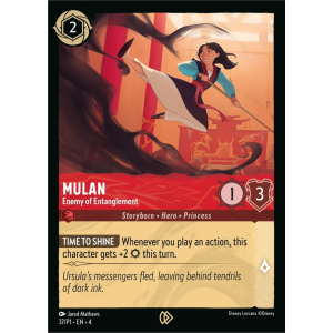 Promo Mulan - Enemy of Entanglement 37/204 Disney Lorcana TCG Promo Set 1