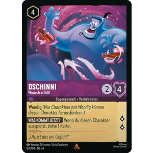 Genie - Wish Fulfilled 53/204 Disney Lorcana TCG Azurite Sea