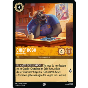 Chief Bogo - Gazelle Fan 11/204 Disney Lorcana TCG Azurite Sea