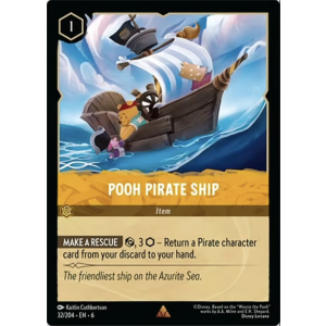 Pooh Pirate Ship 32/204 Disney Lorcana TCG Azurite Sea