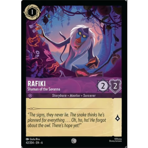 Rafiki - Shaman of the Savanna 42/204 Disney Lorcana TCG Azurite Sea