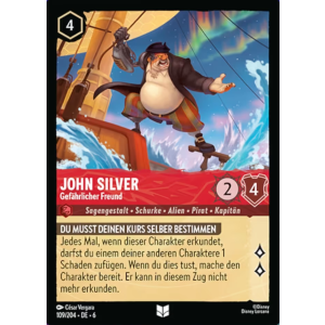 John Silver - Dangerous Friend 109/204 Disney Lorcana TCG Azurite Sea