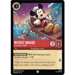 Mickey Mouse - Courageous Sailor 115/204 Disney Lorcana TCG Azurite Sea