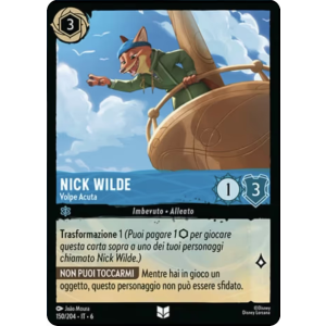 Nick Wilde - Clever Fox 150/204 Disney Lorcana TCG Azurite Sea