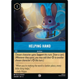 Helping Hand 164/204 Disney Lorcana TCG Azurite Sea