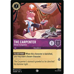 The Carpenter - Dinner Companion 44/204 Disney Lorcana TCG Azurite Sea