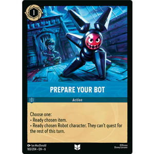 Prepare Your Bot 165/204 Disney Lorcana TCG Azurite Sea