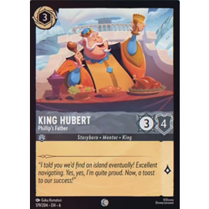 King Hubert - Phillip's Father 179/204 Disney Lorcana TCG Azurite Sea