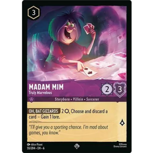 Super Rare Madam Mim - Truly Marvelous 55/204 Disney Lorcana TCG Azurite Sea