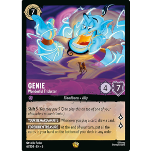 Legendary Genie - Wonderful Trickster 61/204 Disney Lorcana TCG Azurite Sea