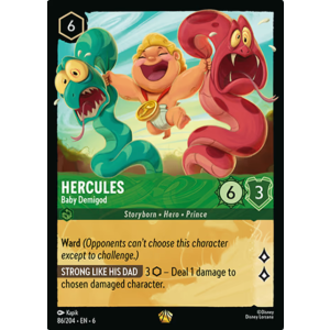 Legendary Hercules - Baby Demigod 86/204 Disney Lorcana TCG Azurite Sea