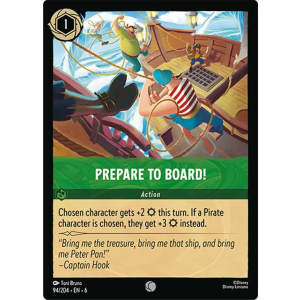 Prepare To Board! 94/204 Disney Lorcana TCG Azurite Sea