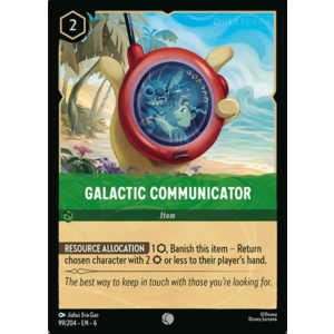 Galactic Communicator 99/204 Disney Lorcana TCG Azurite Sea