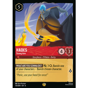 Legendary Hades - Strong Arm 125/204 Disney Lorcana TCG Azurite Sea