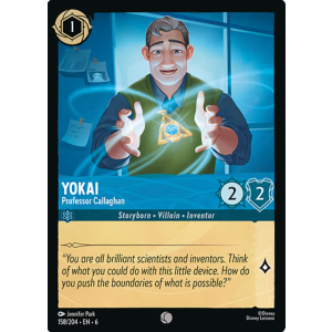 Yokai - Professor Callaghan 158/204 Disney Lorcana TCG Azurite Sea