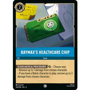 Baymax's Healthcare Chip 166/204 Disney Lorcana TCG Azurite Sea