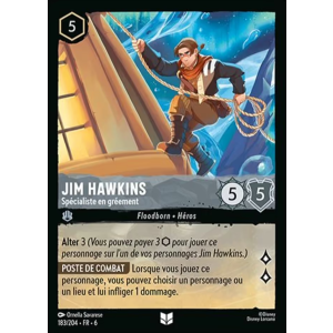 Jim Hawkins - Rigger Specialist 183/204 Disney Lorcana TCG Azurite Sea