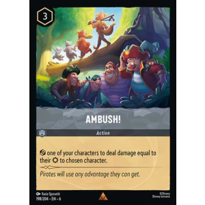 Ambush! 198/204 Disney Lorcana TCG Azurite Sea