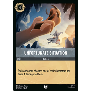 Unfortunate Situation 199/204 Disney Lorcana TCG Azurite Sea