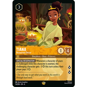 Legendary Tiana - Restaurant Owner 16/204 Disney Lorcana TCG Azurite Sea