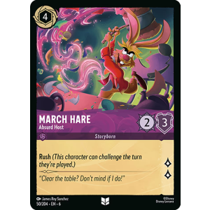 March Hare - Absurd Host 50/204 Disney Lorcana TCG Azurite Sea