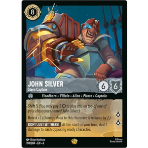 Legendary John Silver - Stern Captain 194/204 Disney Lorcana TCG Azurite Sea