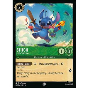 Stitch - Little Trickster 26/204 Disney Lorcana TCG Azurite Sea