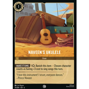 Naveen's Ukulele 31/204 Disney Lorcana TCG Azurite Sea