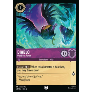 Diablo - Obedient Raven 49/204 Disney Lorcana TCG Azurite Sea