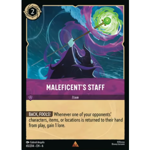 Maleficent's Staff 65/204 Disney Lorcana TCG Azurite Sea