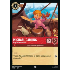 Michael Darling - Playful Swordsman 111/204 Disney Lorcana TCG Azurite Sea