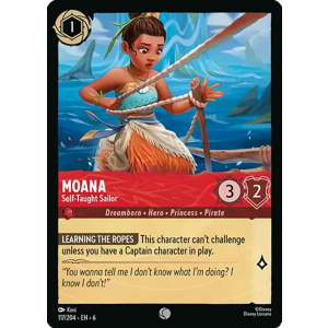 Moana - Self-Taught Sailor 117/204 Disney Lorcana TCG Azurite Sea