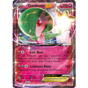 Rare Holo EX Gardevoir-EX 78/114 Pokemon TCG XY Steam Siege