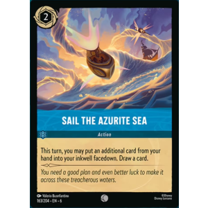 Sail The Azurite Sea 163/204 Disney Lorcana TCG Azurite Sea