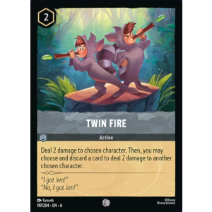 Twin Fire 197/204 Disney Lorcana TCG Azurite Sea