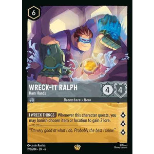 Legendary Wreck-it Ralph - Ham Hands 190/204 Disney Lorcana TCG Azurite Sea