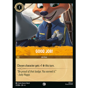 Good Job! 27/204 Disney Lorcana TCG Azurite Sea