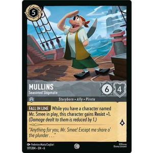 Mullins - Seasoned Shipmate 177/204 Disney Lorcana TCG Azurite Sea